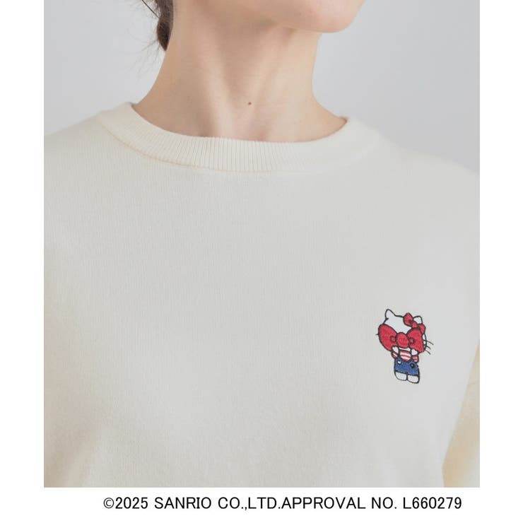 【HELLO KITTY コラボ】もちもちスウェットライクニット | Cutie Blonde | 詳細画像28 