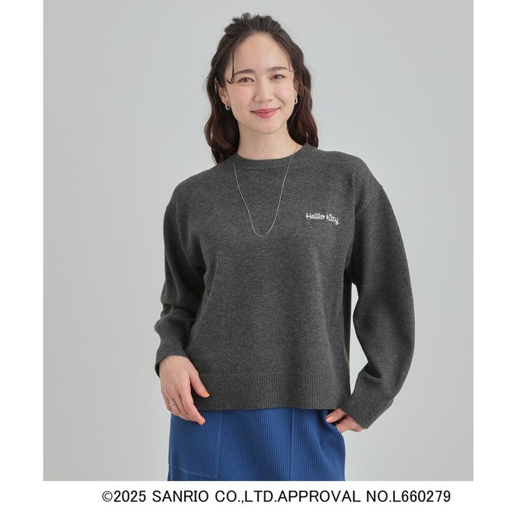 【HELLO KITTY コラボ】もちもちスウェットライクニット | Cutie Blonde | 詳細画像17 