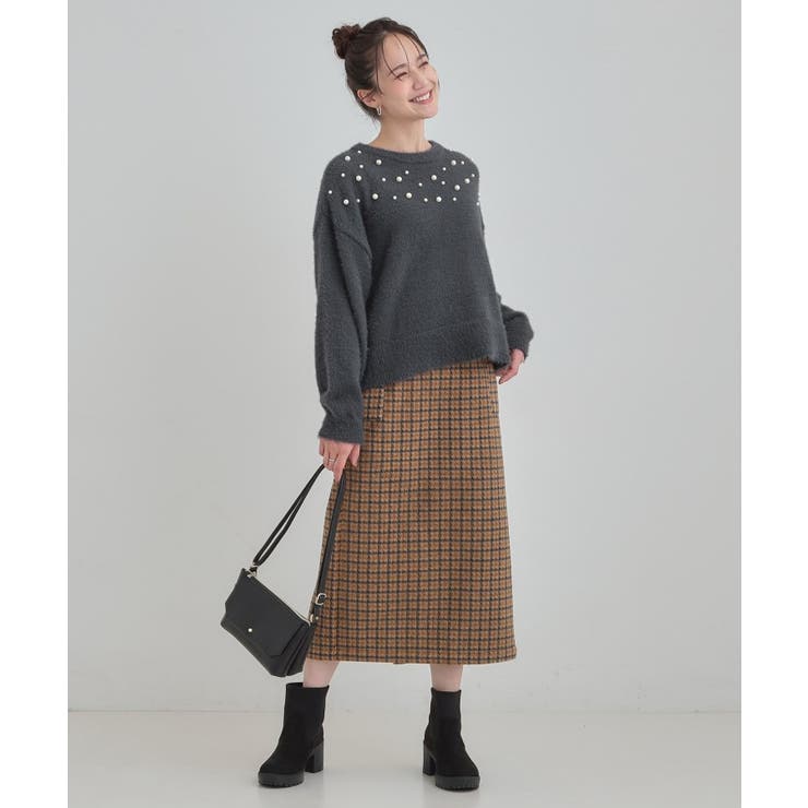 大人きらめく ふわふわパール調ニット | Cutie Blonde | 詳細画像8 