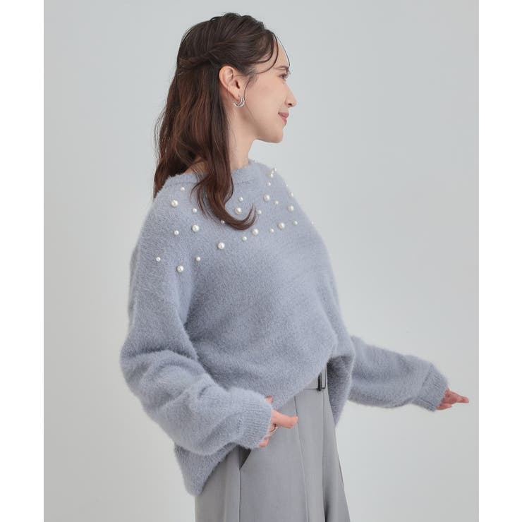 大人きらめく ふわふわパール調ニット | Cutie Blonde | 詳細画像11 