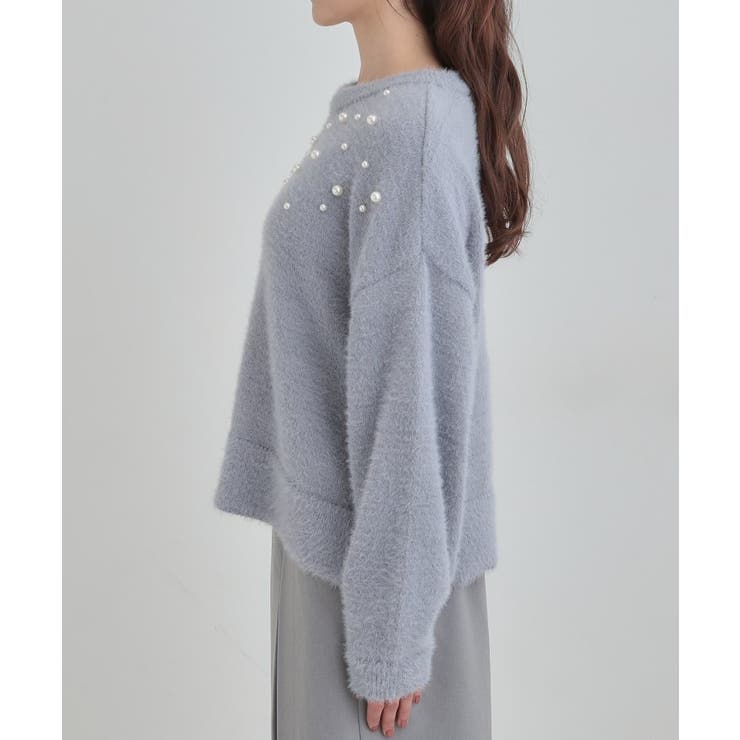 大人きらめく ふわふわパール調ニット | Cutie Blonde | 詳細画像15 