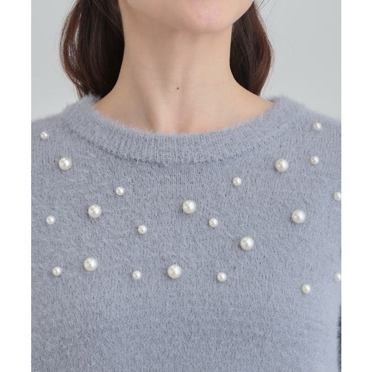 大人きらめく ふわふわパール調ニット | Cutie Blonde | 詳細画像17 