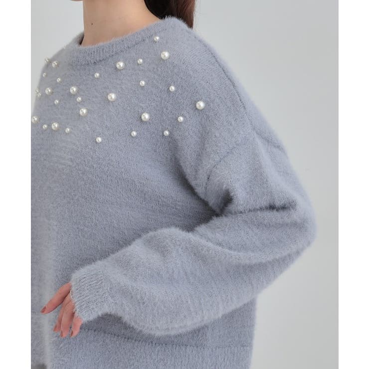 大人きらめく ふわふわパール調ニット | Cutie Blonde | 詳細画像18 