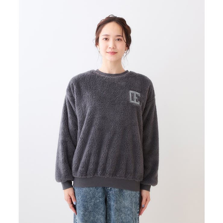 【洗える/S-LL】毛布に包まれているような着心地 やわらかボアトップス | Cutie Blonde | 詳細画像9 