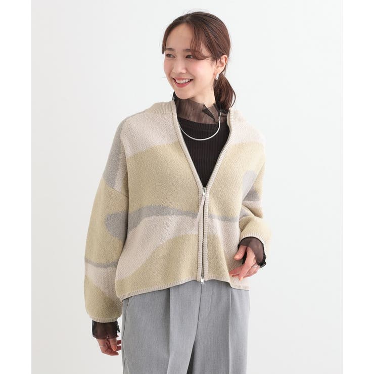 選べる3柄 ダブルZIPカーディガン | Cutie Blonde | 詳細画像5 