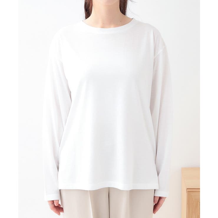 【S-LL/2枚セット】シアー感も楽しめる 光沢カノコ編み配色ニット+ロンT | Cutie Blonde | 詳細画像23 