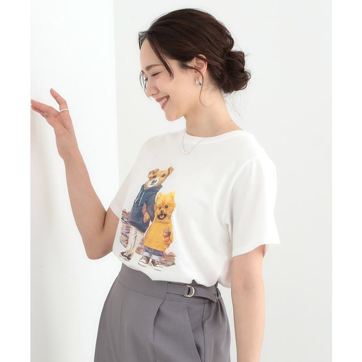 【洗える/S-LL】選べる4柄 プリントアソート ベーシックTシャツ | Cutie Blonde | 詳細画像22 