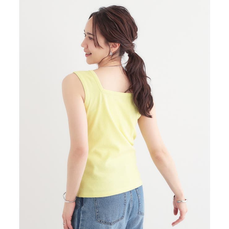 【S-LL】2WAYネック リブタンクトップ | Cutie Blonde | 詳細画像26 