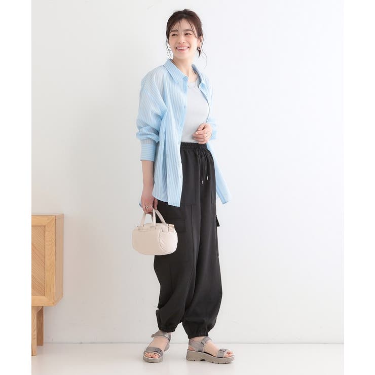 【洗える/S-LL】やわらかジョガーカーゴパンツ | Cutie Blonde | 詳細画像3 