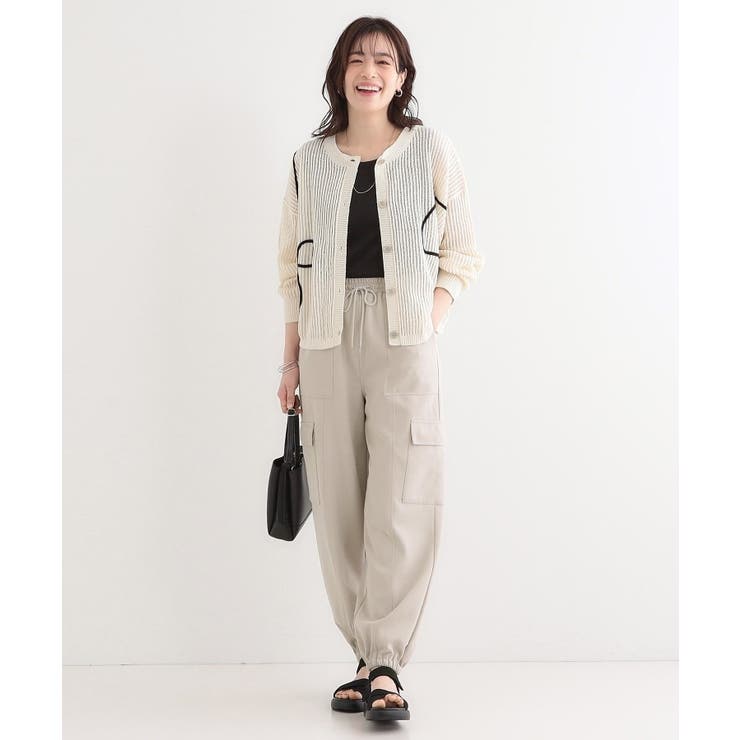 【洗える/S-LL】やわらかジョガーカーゴパンツ | Cutie Blonde | 詳細画像7 