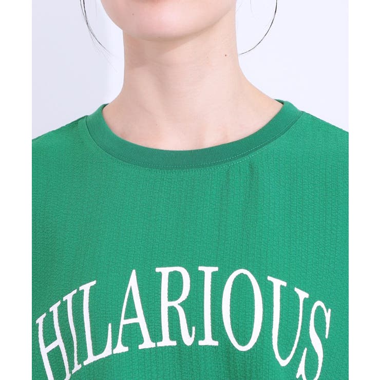 【洗える】ぽこぽこフレンチスリーブTシャツ | Cutie Blonde | 詳細画像24 
