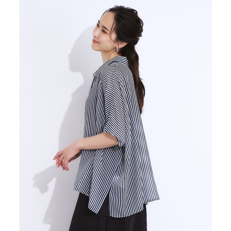 大人のシアー感 ゆるさらポンチョシャツ | Cutie Blonde | 詳細画像2 