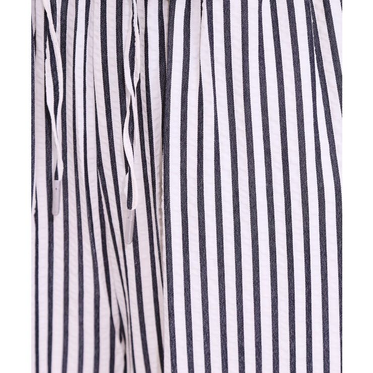 【セットアップ可能/ひんやり/吸水速乾】サッカーストライプイージーパンツ | Cutie Blonde | 詳細画像12 