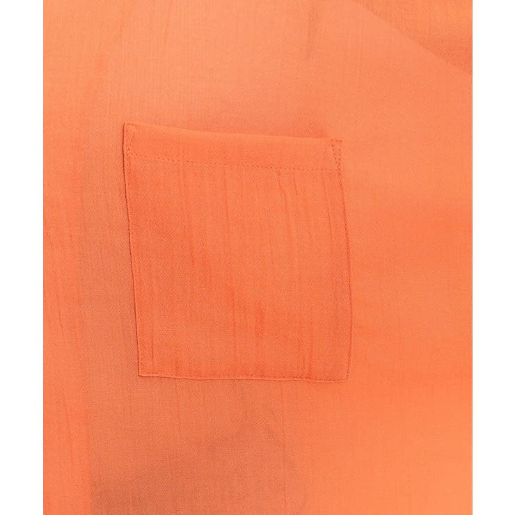 程よいシアー感 ポケットドルマン5分袖シャツ | Cutie Blonde | 詳細画像16 