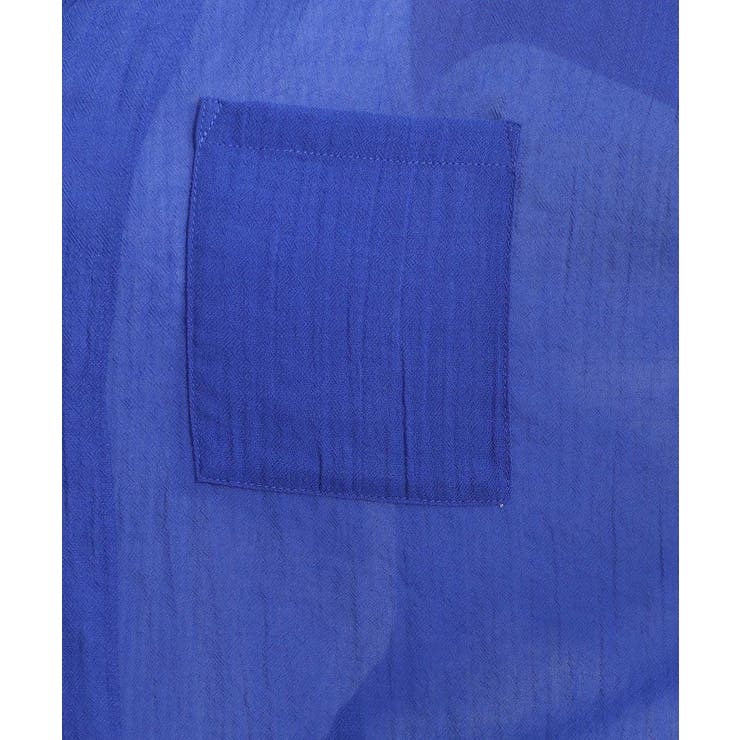 程よいシアー感 ポケットドルマン5分袖シャツ | Cutie Blonde | 詳細画像4 