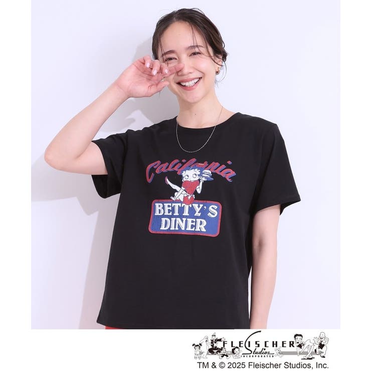 【BETTY BOOP（TM）別注】ベーシックTシャツ | Cutie Blonde | 詳細画像5 