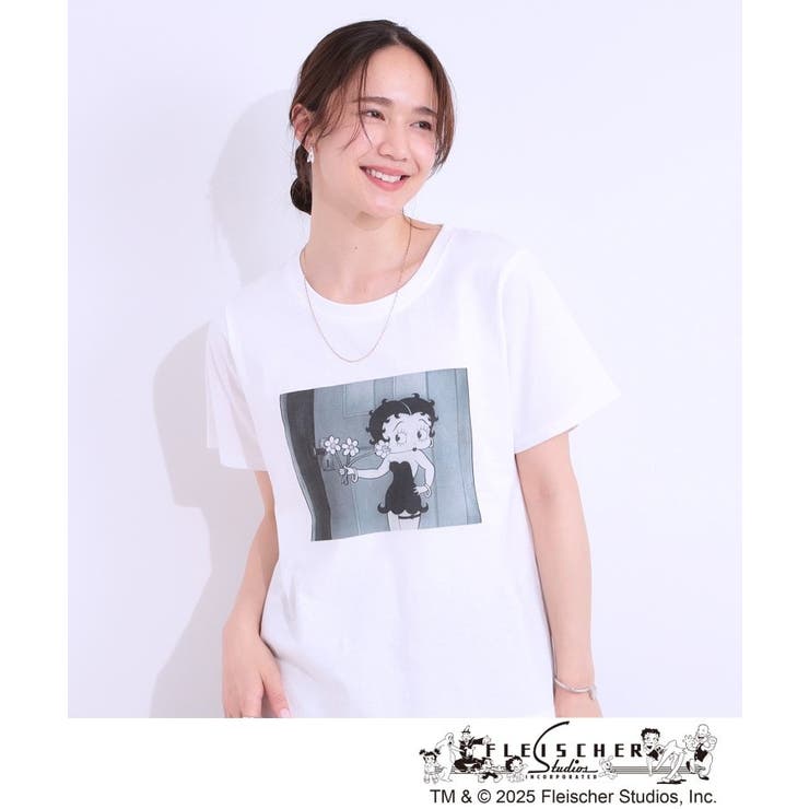 【BETTY BOOP（TM）別注】ベーシックTシャツ | Cutie Blonde | 詳細画像9 