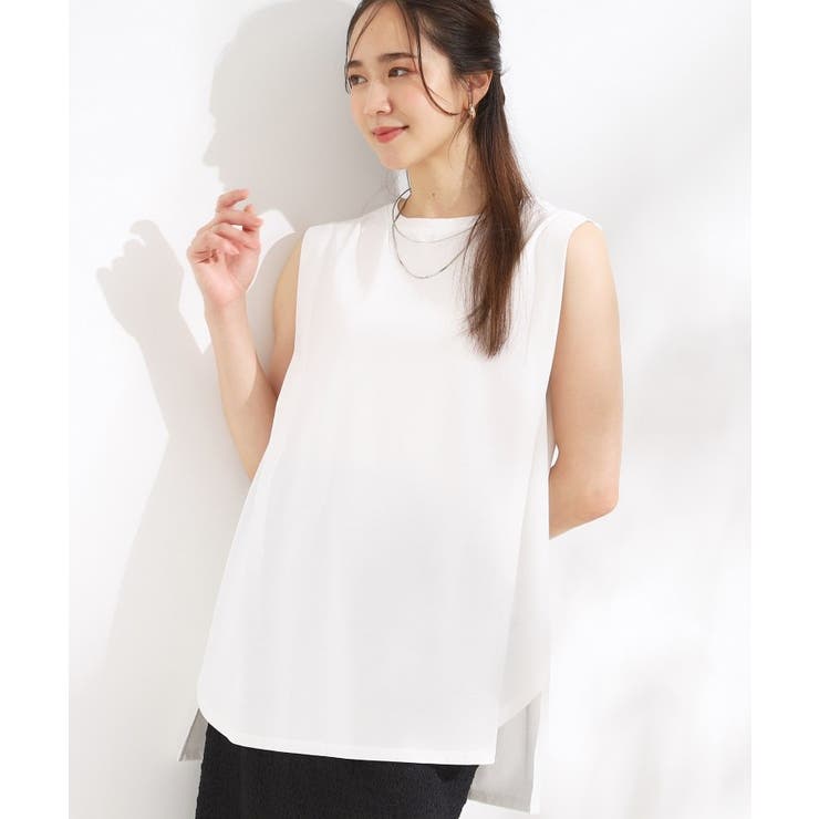 ホワイト(001) | 【汗ジミ軽減 ひんやり UV】大人のヘルシーな着こなしに | Cutie Blonde