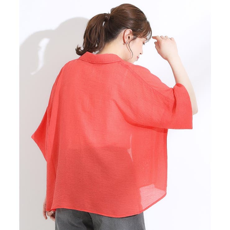 ゆるっと感がこなれ見え ワッシャーシアー半袖シャツ | Cutie Blonde | 詳細画像14 