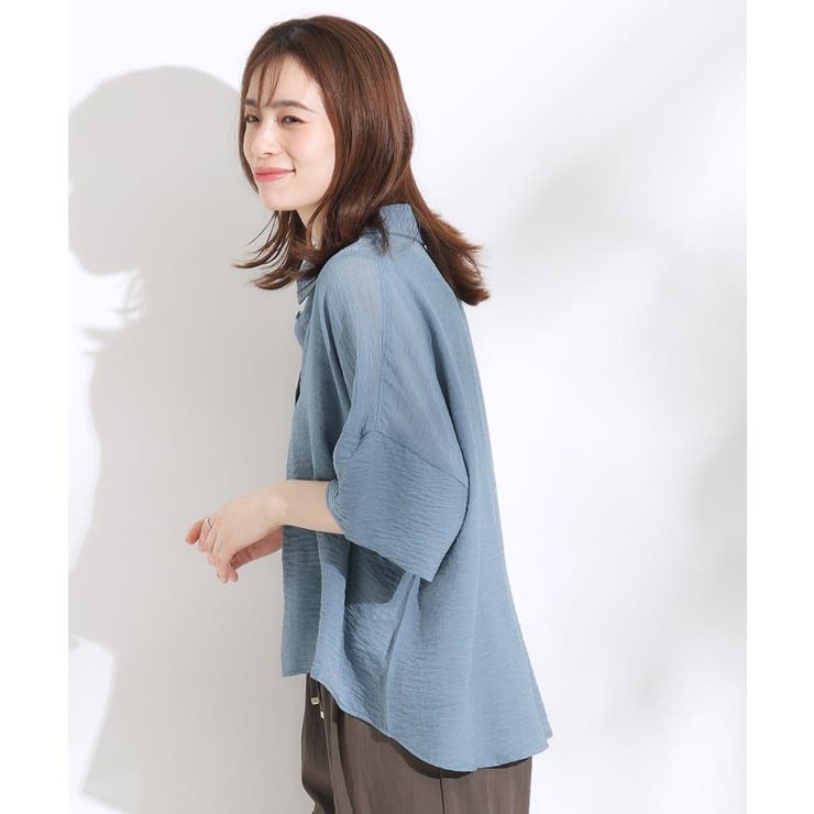 ゆるっと感がこなれ見え ワッシャーシアー半袖シャツ | Cutie Blonde | 詳細画像18 