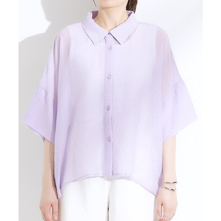 ゆるっと感がこなれ見え ワッシャーシアー半袖シャツ | Cutie Blonde | 詳細画像25 