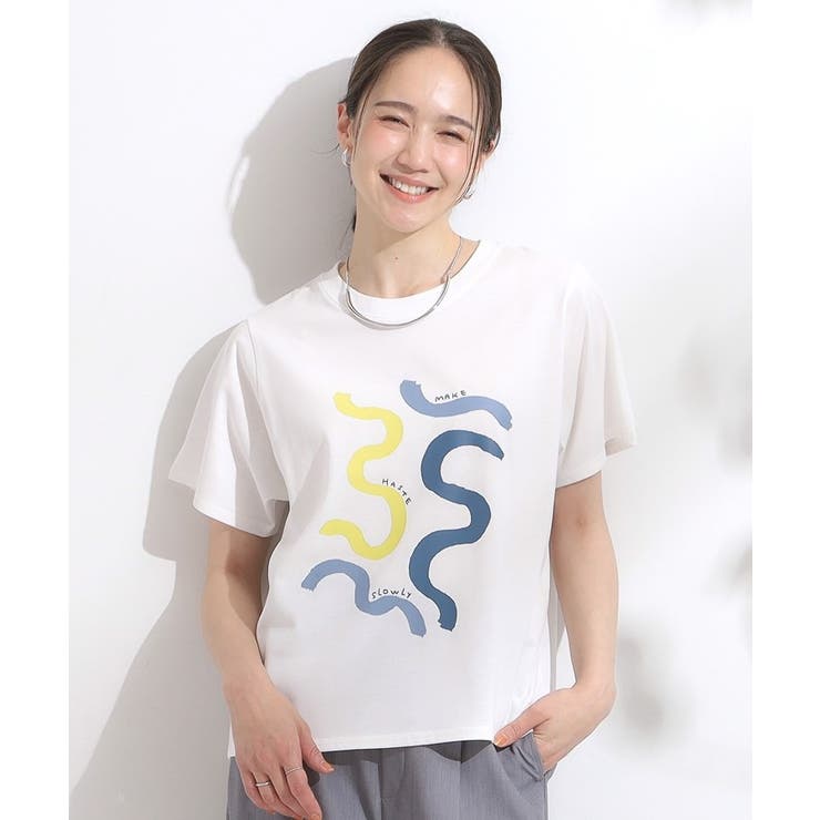 【S-LL/ひんやり/汗ジミ軽減/UVカット】グラフィックアソートTシャツ | Cutie Blonde | 詳細画像21 