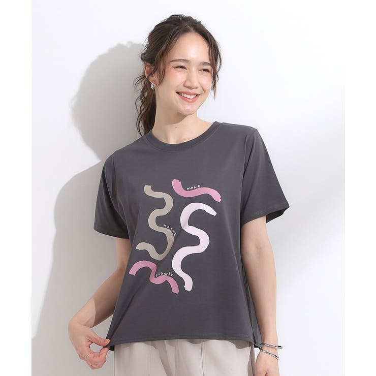 【S-LL/ひんやり/汗ジミ軽減/UVカット】グラフィックアソートTシャツ | Cutie Blonde | 詳細画像17 