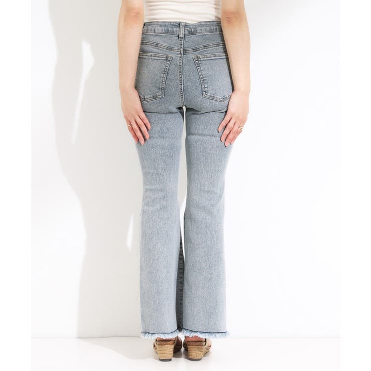 【ひんやり/S-LL】ストレッチフレアデニム | Cutie Blonde | 詳細画像11 