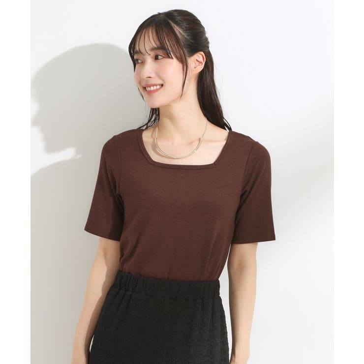 【S-LL/ひんやり/前後2WAY】シンプルだから使いやすい テレコTシャツ | Cutie Blonde | 詳細画像15 