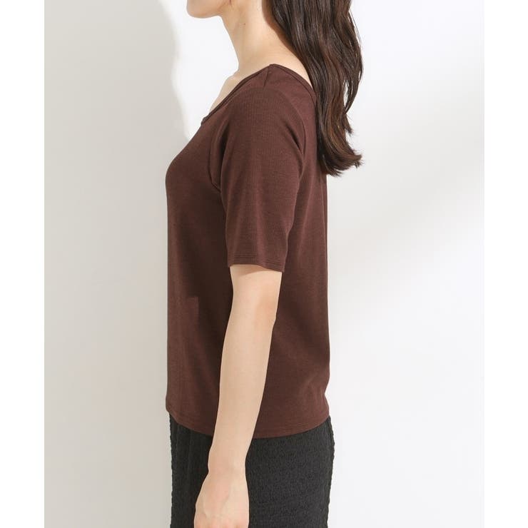 【S-LL/ひんやり/前後2WAY】シンプルだから使いやすい テレコTシャツ | Cutie Blonde | 詳細画像23 