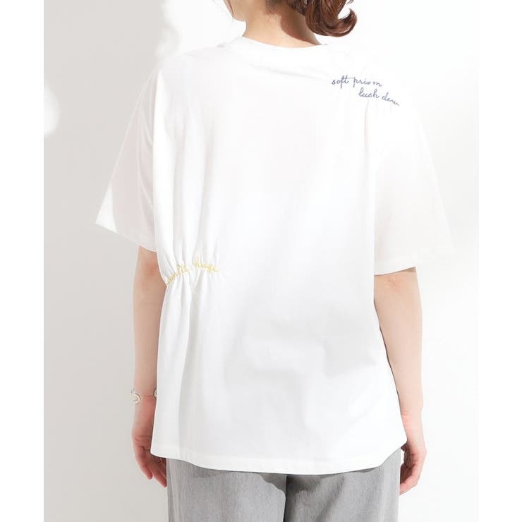 【ひんやり】大人のカジュアルスタイルに レタリング刺繍Tシャツ | Cutie Blonde | 詳細画像11 