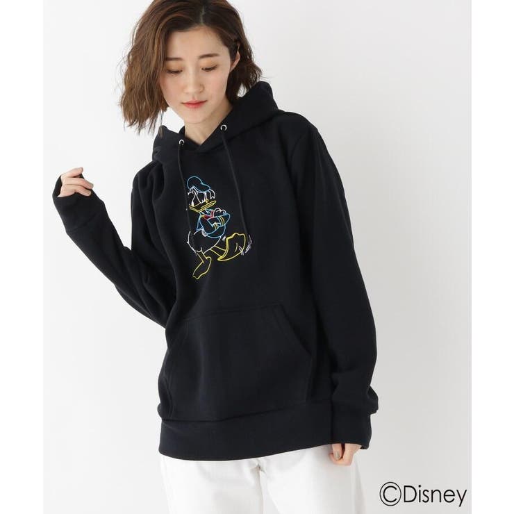 Disney ディズニー ドナルドダック ラインアート パーカー 品番 Wrdw Base Station ベースステーション のレディースファッション通販 Shoplist ショップリスト
