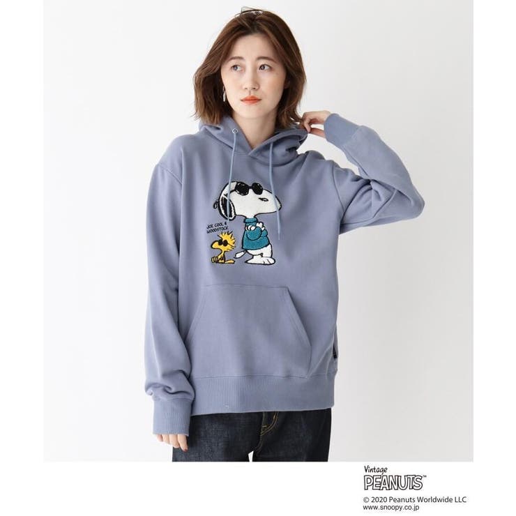 ピーナッツ Peanuts別注 スヌーピー スウェットパーカー 品番 Wrdw Base Station ベースステーション の レディースファッション通販 Shoplist ショップリスト