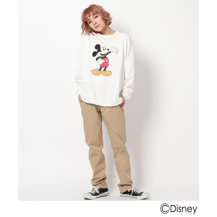 Disney ディズニー Mobus ミッキーマウス 長袖tシャツ 品番 Wrdw Base Station ベースステーション の レディースファッション通販 Shoplist ショップリスト