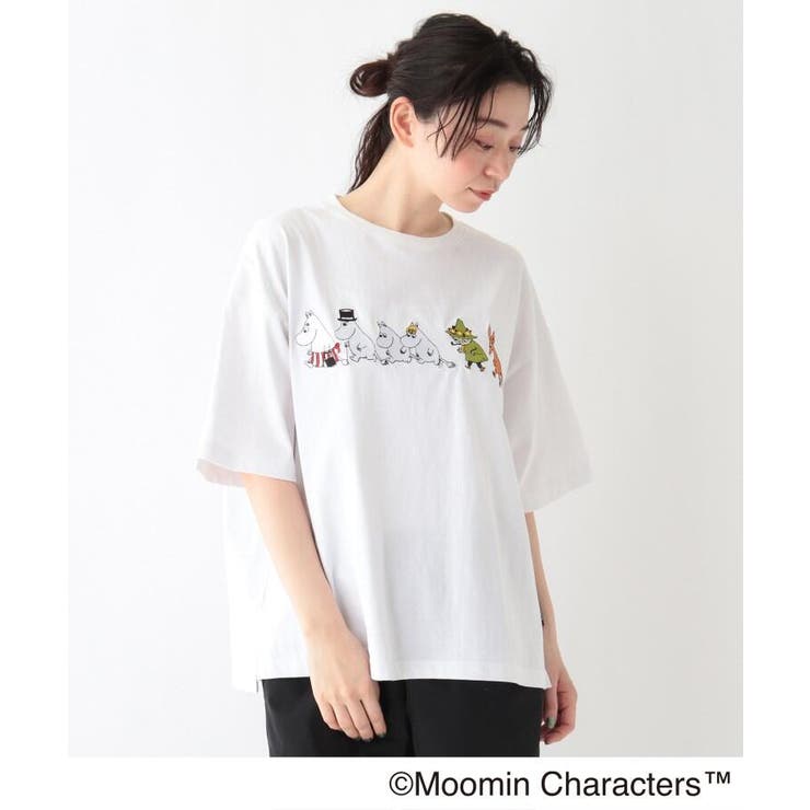 Moomin ムーミン フロント刺繍 コットン半袖tシャツ 品番 Wrdw Base Station ベースステーション のレディースファッション通販 Shoplist ショップリスト