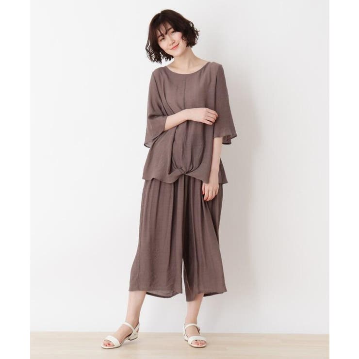 2点セット スラブねじりブラウス セミワイドパンツ 品番 Wrdw Shoo La Rue シューラルー のレディースファッション通販 Shoplist ショップリスト