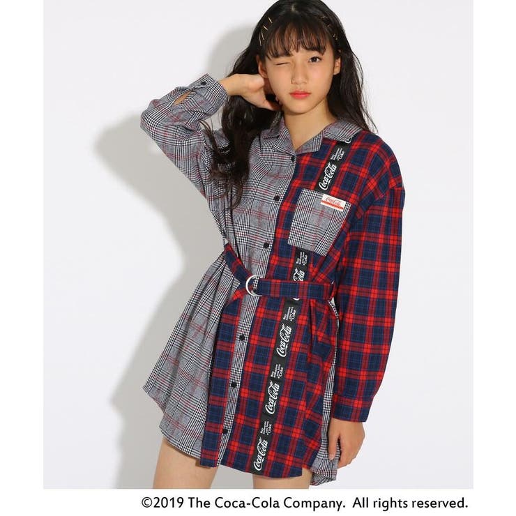 ニコラ掲載 コカ コーラ シャツ ワンピース 品番 Wrdw Pink Latte ピンクラテ のキッズファッション通販 Shoplist ショップリスト