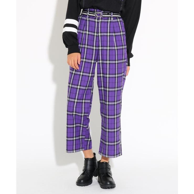 ベルト付きチェックワイド パンツ 品番 Wrdw Pink Latte ピンクラテ のキッズファッション通販 Shoplist ショップリスト
