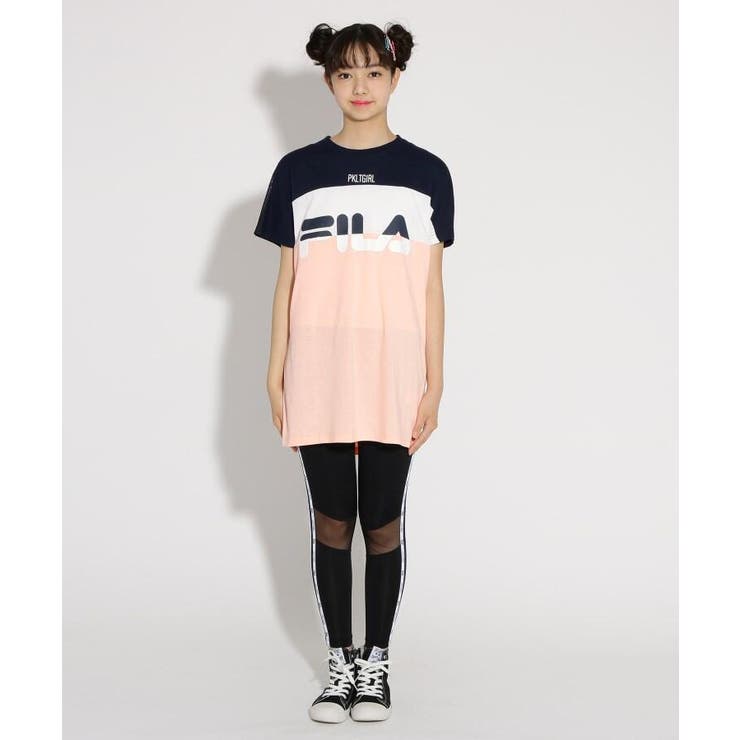 ★ニコラ掲載★【FILA】ワンピース+レギンス セット[品番：WRDW0084303]｜PINKlatte（ピンクラテ）のキッズファッション