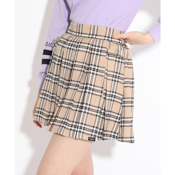 両サイドバックルプリーツスカート 品番 Wrdw Pink Latte ピンクラテ のキッズファッション通販 Shoplist ショップリスト