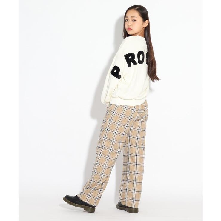 ニコラ掲載 チェックワイドパンツ 品番 Wrdw Pink Latte ピンクラテ のキッズファッション通販 Shoplist ショップリスト