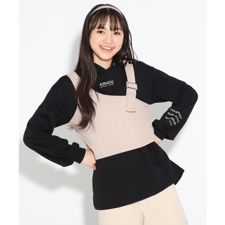 テレコリブビスチェ フードトップス 品番 Wrdw Pink Latte ピンクラテ のキッズファッション通販 Shoplist ショップリスト