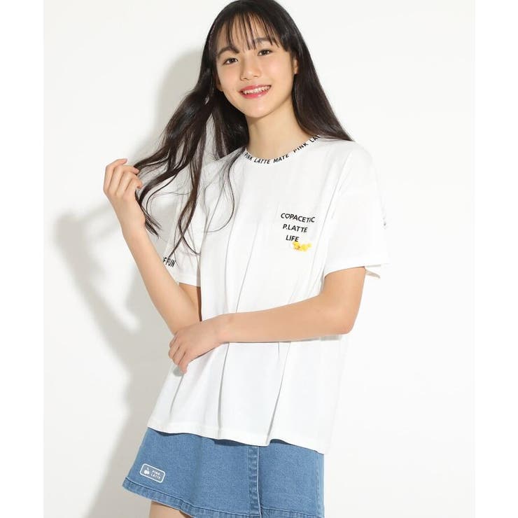 ビニポケモチーフtシャツ 品番 Wrdw Pink Latte ピンクラテ のキッズファッション通販 Shoplist ショップリスト