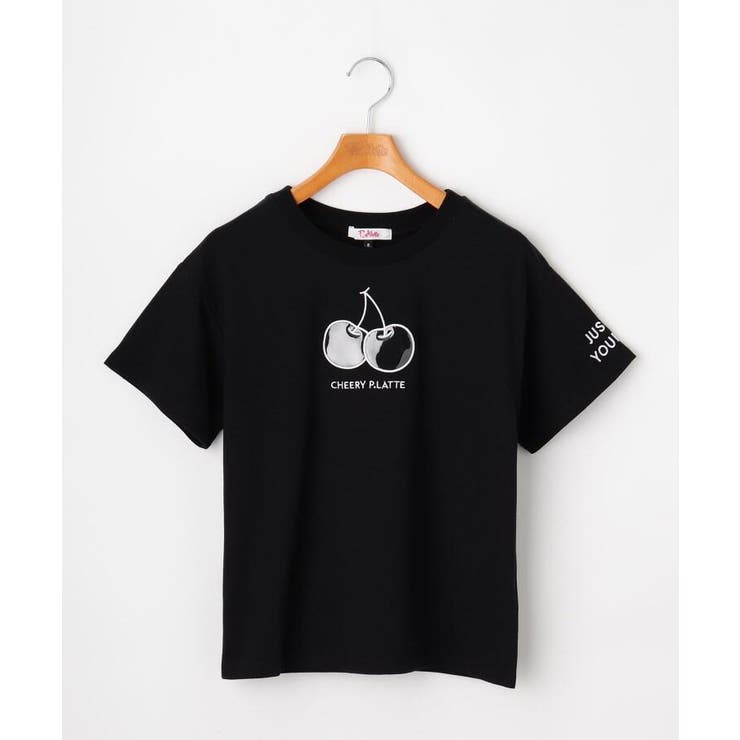 ニコラ掲載 チェリービニールアップリケtシャツ 品番 Wrdw Pink Latte ピンクラテ のキッズファッション通販 Shoplist ショップリスト