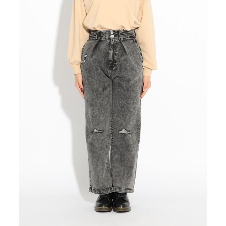 ダメージ入りタックワイドパンツ 品番 Wrdw Pink Latte ピンクラテ のキッズファッション通販 Shoplist ショップリスト