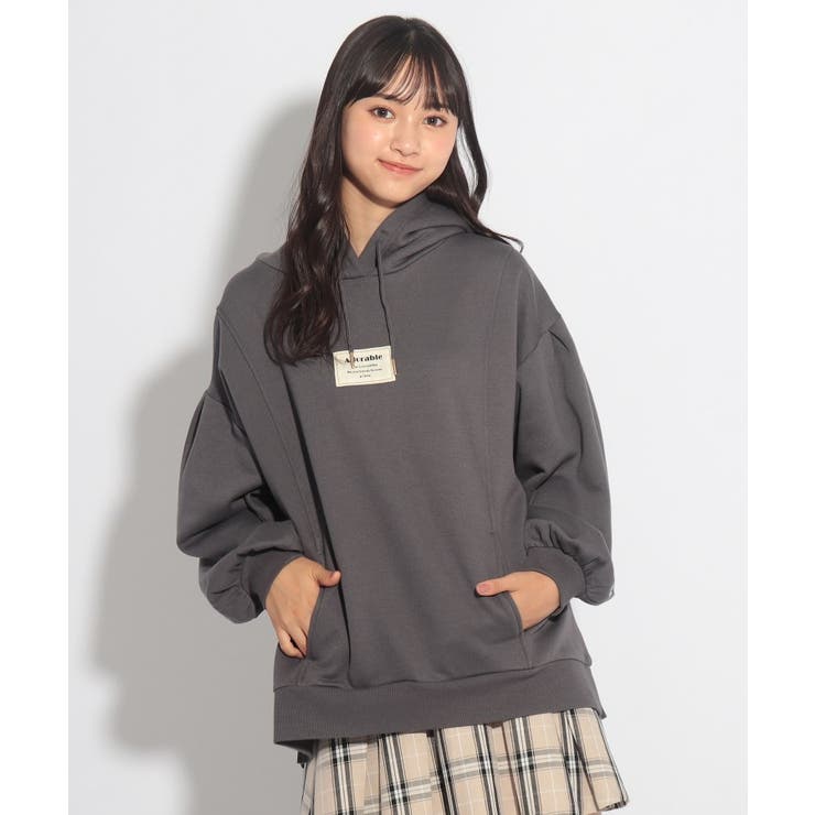 あったか裏起毛シンプルBOXパーカー[品番：WRDW0137264]｜PINK-latte（ピンクラテ ）のキッズファッション通販｜SHOPLIST（ショップリスト）