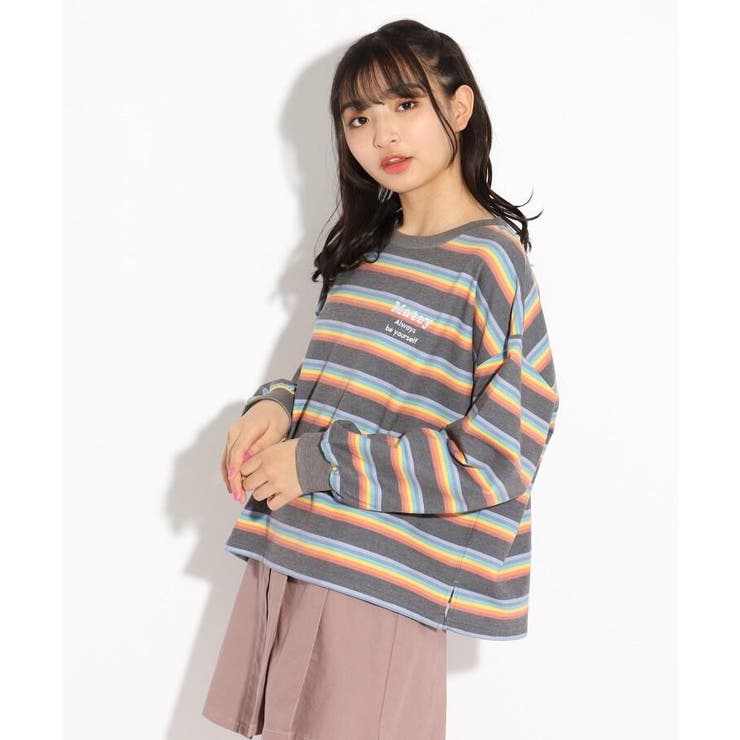ニコラ掲載商品 マルチボーダートップス 品番 Wrdw Pink Latte ピンクラテ のキッズファッション通販 Shoplist ショップリスト