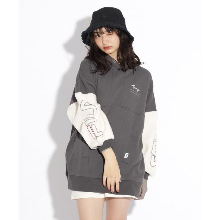 Fila もこもこ裏起毛袖ボアワンピース 品番 Wrdw Pink Latte ピンクラテ のキッズ ファッション通販 Shoplist ショップリスト