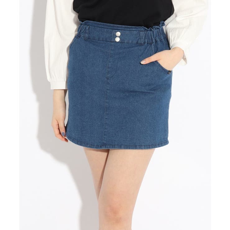 ウエストフリル台形スカート [品番：WRDW0139975]｜PINK-latte（ピンクラテ）のキッズファッション通販｜SHOPLIST（ショップリスト）