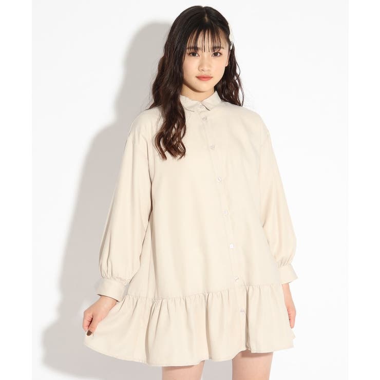 フリルシャツワンピース 品番 Wrdw Pink Latte ピンクラテ のキッズファッション通販 Shoplist ショップリスト
